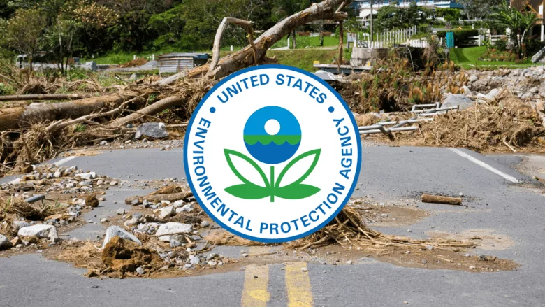 An image of debris in the road