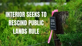 Leaving public lands sign