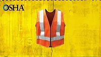 An image of a safety vest and the OSHA logo