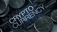 Cryptocurrency An image of a crypto montage