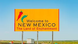An image of the welcome to new mexico sign 