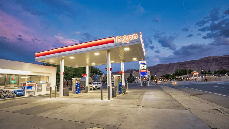 AN image of an Exxon gas station