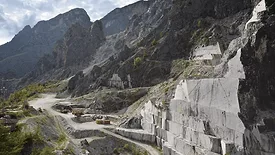 An image of mines in the mountains