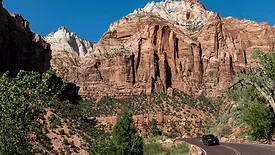 A scenic drive through Utah near Zion National Park 