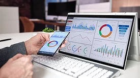 An image of data on a macbook screen