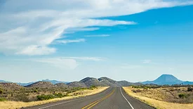 An image of a West Texas Road