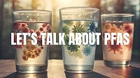 An image representing chemicals or PFAs in glasses of water