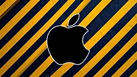 AppleInc An image of Apple logo on hazard