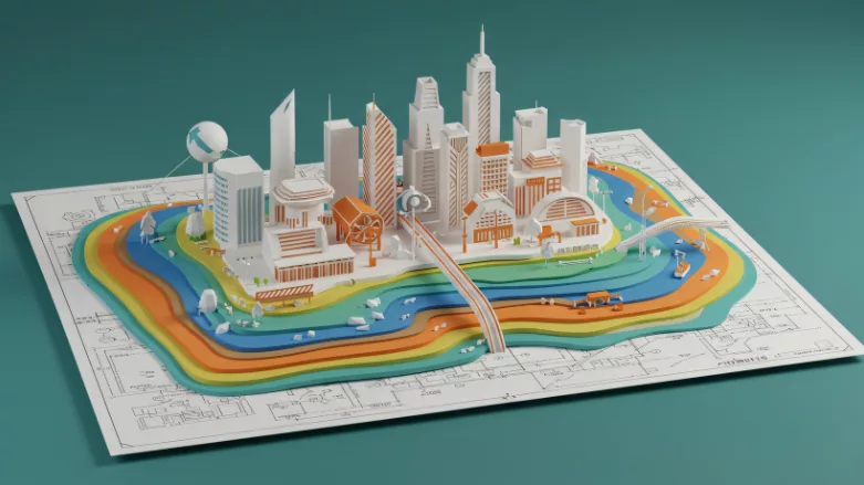 An image of a city planning graph