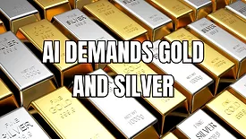 An image of gold and silver with words