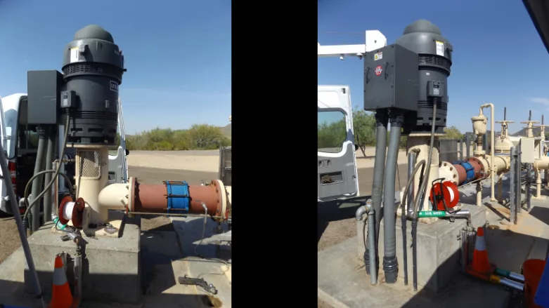 Two images side by side of the product in the description