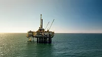An image of an offshore drill rig