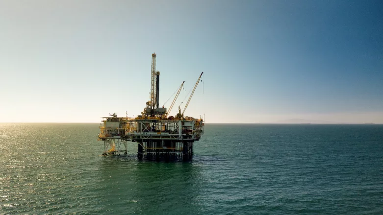 An image of an offshore drill rig