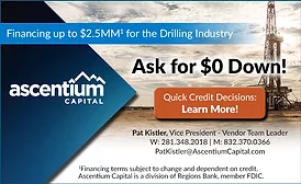 FINANCING UP TO $2.5MM FOR THE DRILLING INDUSTRY