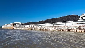 An image of pollution in a lake