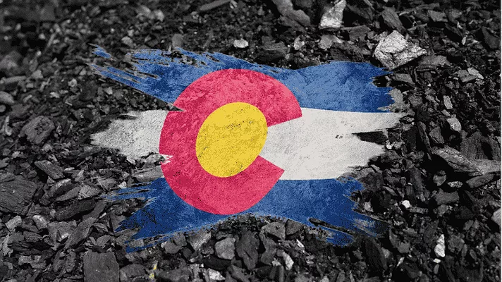 ColoradoCoal2.png An image of colorado flag with a coal background