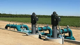 An image of vertical turbine pumps