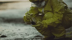 An image of someone testing water