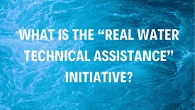 An image of water with a foreground