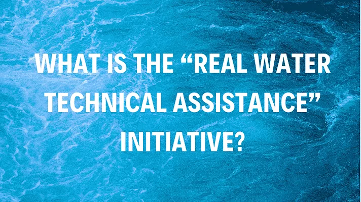 An image of water with a foreground