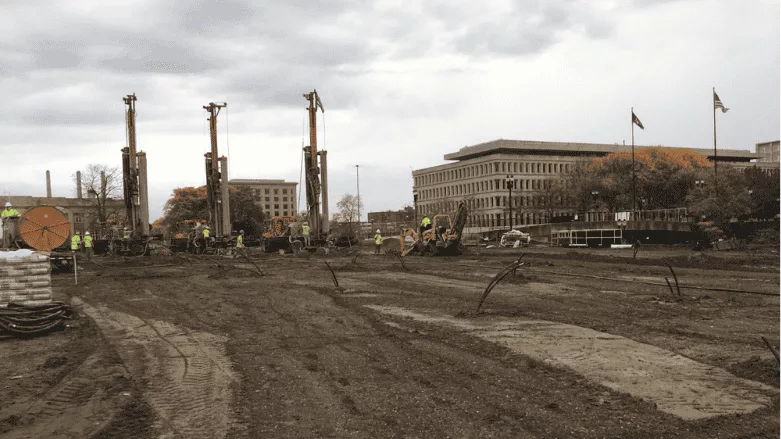 An image of a geothermal drill site