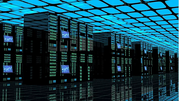 An image of a data center