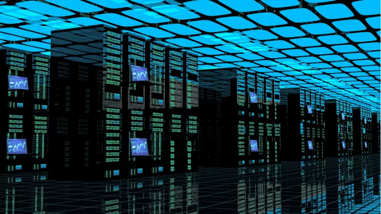 An image of a data center