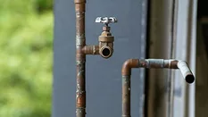 An image of a rusty water pipe