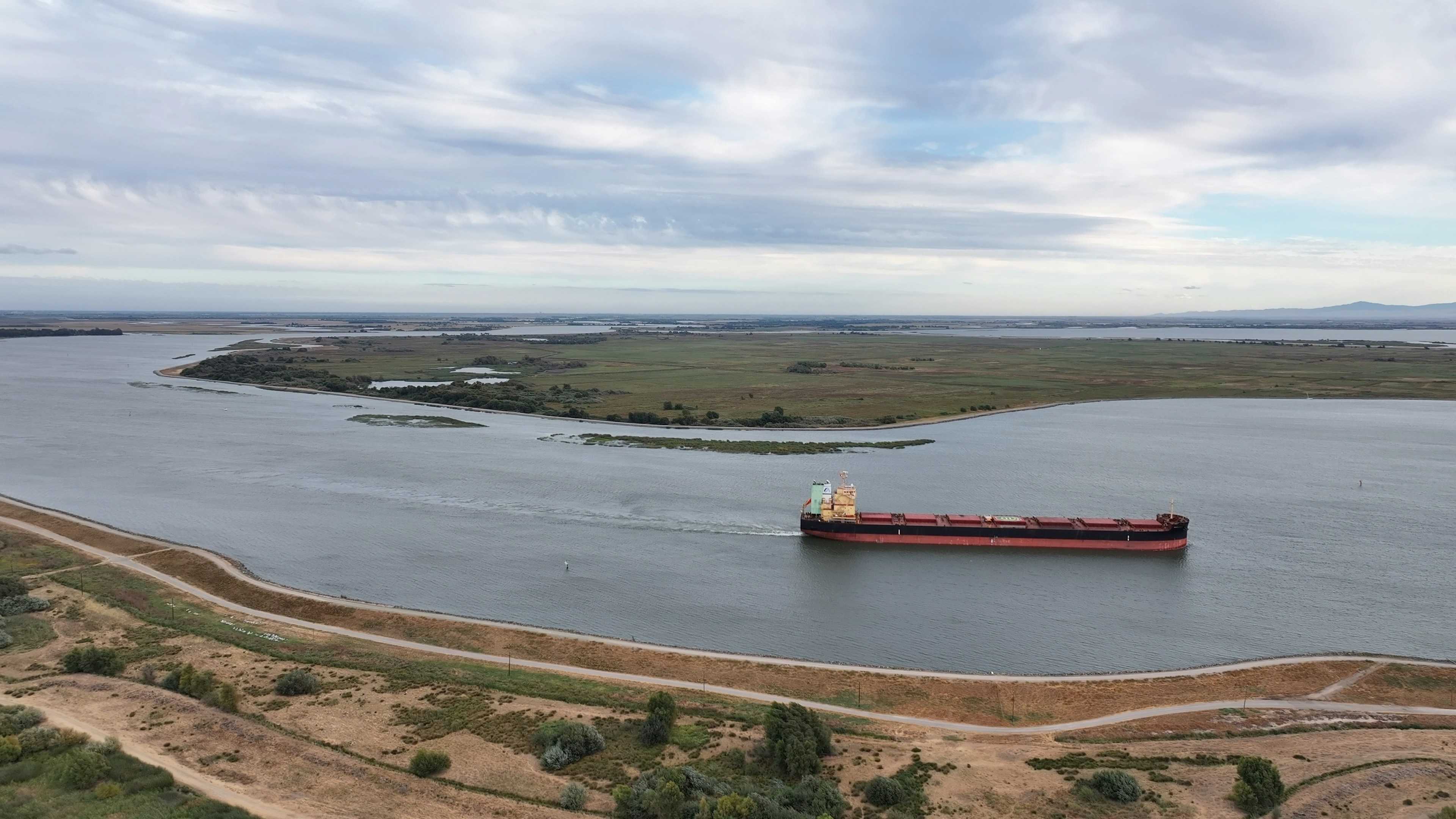 Tanker goes down river in San Joaquin Valley