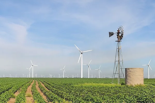 Wind turbines in Texas