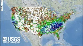 Map of USGS tool