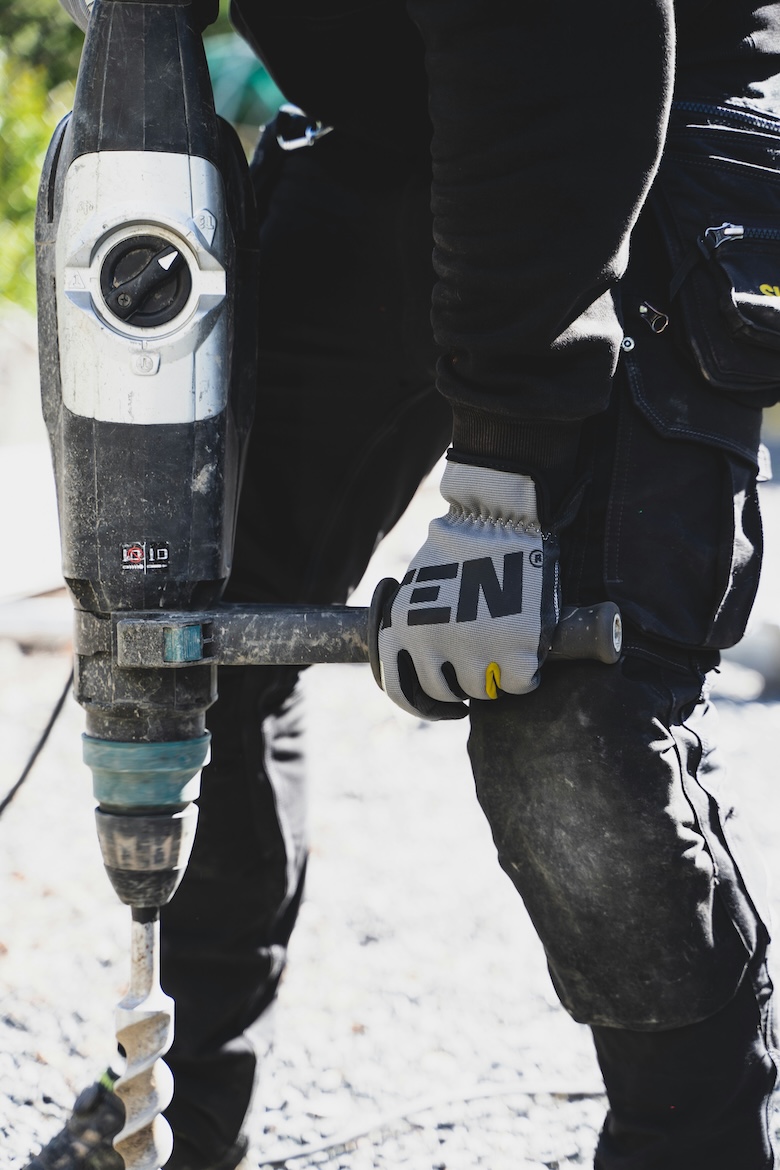 Man drilling