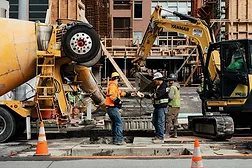 Workers working