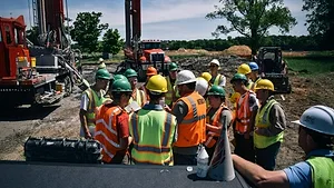Geothermal Students with Trainer Brock Yordy