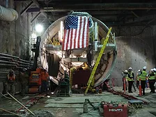 Boring a tunnel in the United States