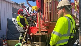 2 drillers on an active drilling site