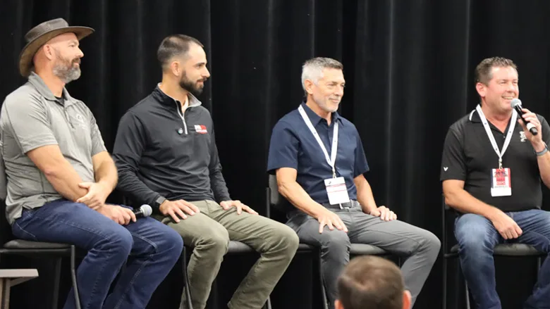 A panel of drilling business owners Pete Byer of Summit Drilling, Luke Mishu of M&W Drilling, Sam Connelly of Connelly and Associates, and Greg Smith of Pontil Drilling Services