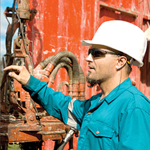 Drilling rig crew member