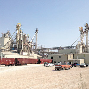 A bentonite plant processes and mixes each batch, testing it to ensure consistency.