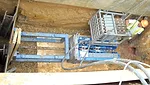 trenchless contractor works with bursting unit
