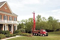 Geothermal boreholes, like water wells, are drilled into the ground. But thatâs where the similarities stop, according to GEO President and CEO Douglas A. Dougherty. Geothermal boreholes, like water wells, are drilled into the ground. But thatâs where the similarities stop, according to GEO President and CEO Douglas A. Dougherty.