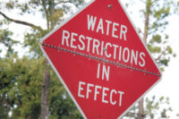 Water restrictions in effect