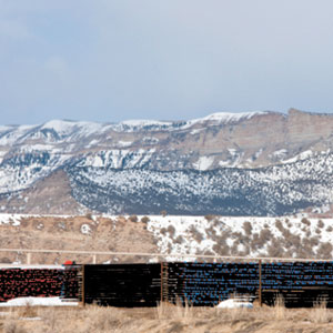Fracking site at Roan Plateau, Colorado