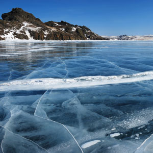 Floating ice insulates the water beneath it, helping prevent most large bodies of water from freezing solid.