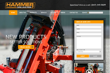 Hammer Drilling Rigs new website