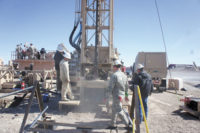 The soldiers are assigned to groups, rotating throughout the day to spend time on the rig, solids control, rig tender and mud lab.