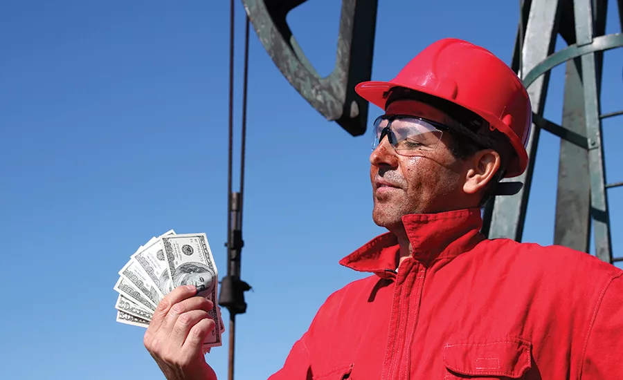 Many young rig workers in debt