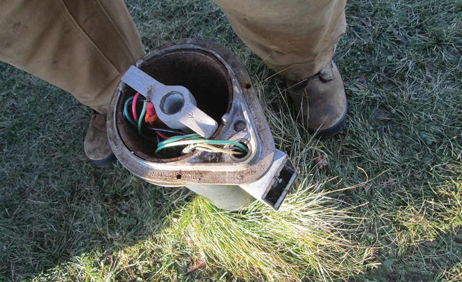 Weather-proof electrical box outside well