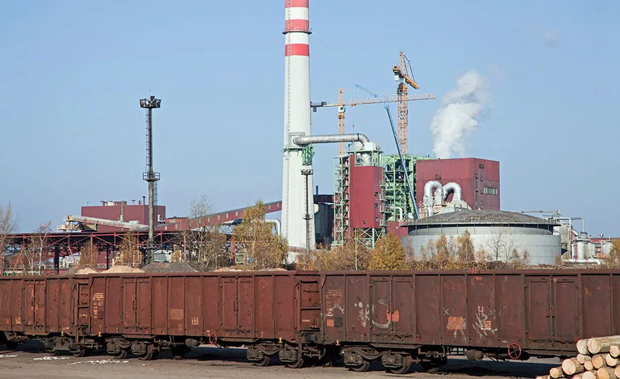 railroad siding near old warehouse