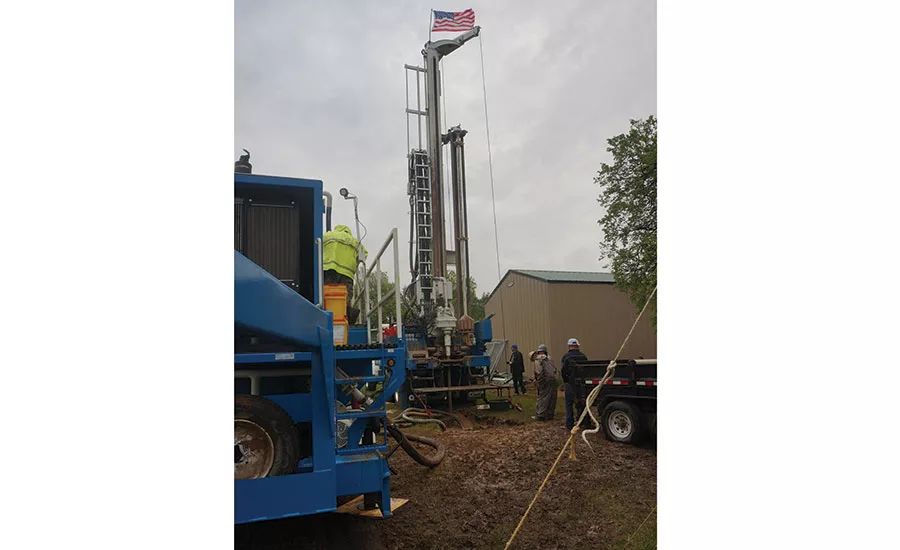 drilling demo at Brown Memorial Boy Scout Camp